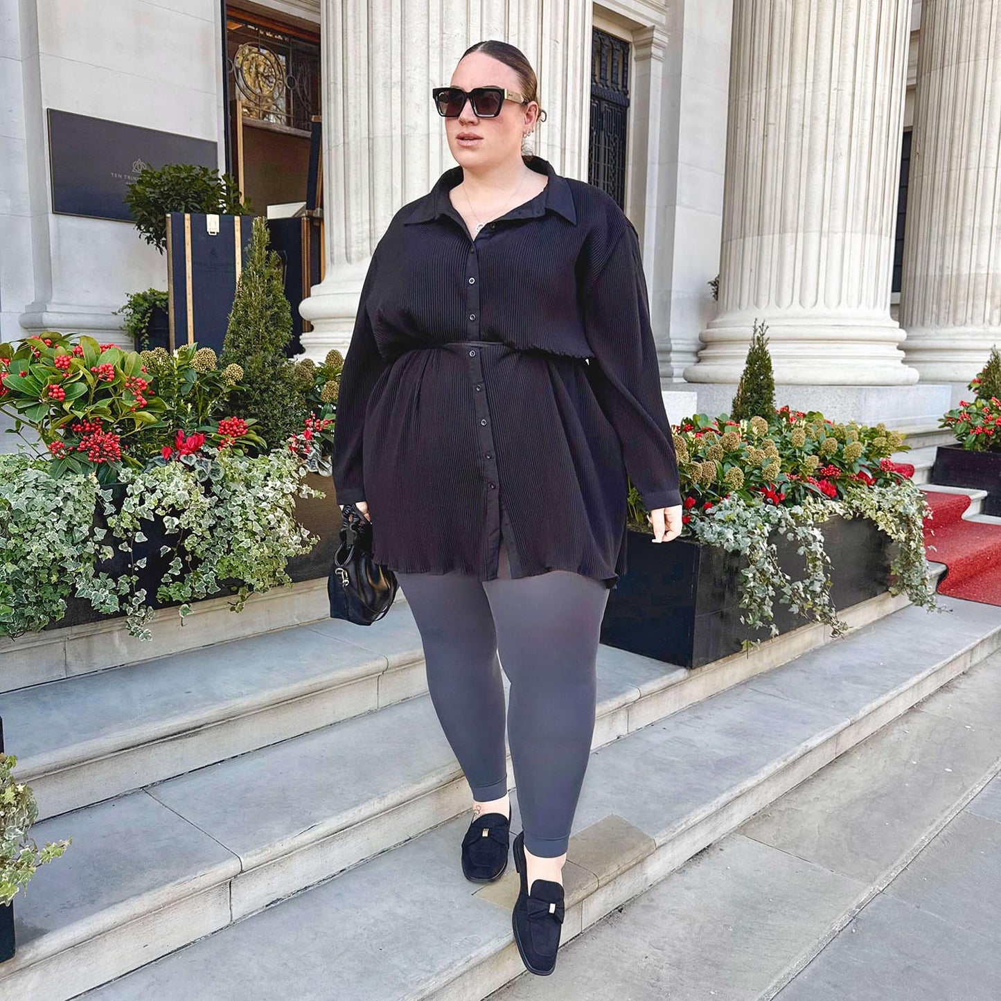 Footless Tights - Slate