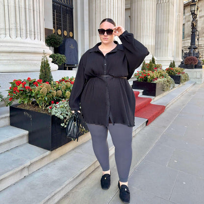 Footless Tights - Slate