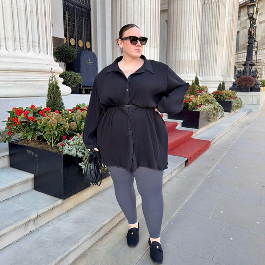 Footless Tights - Slate