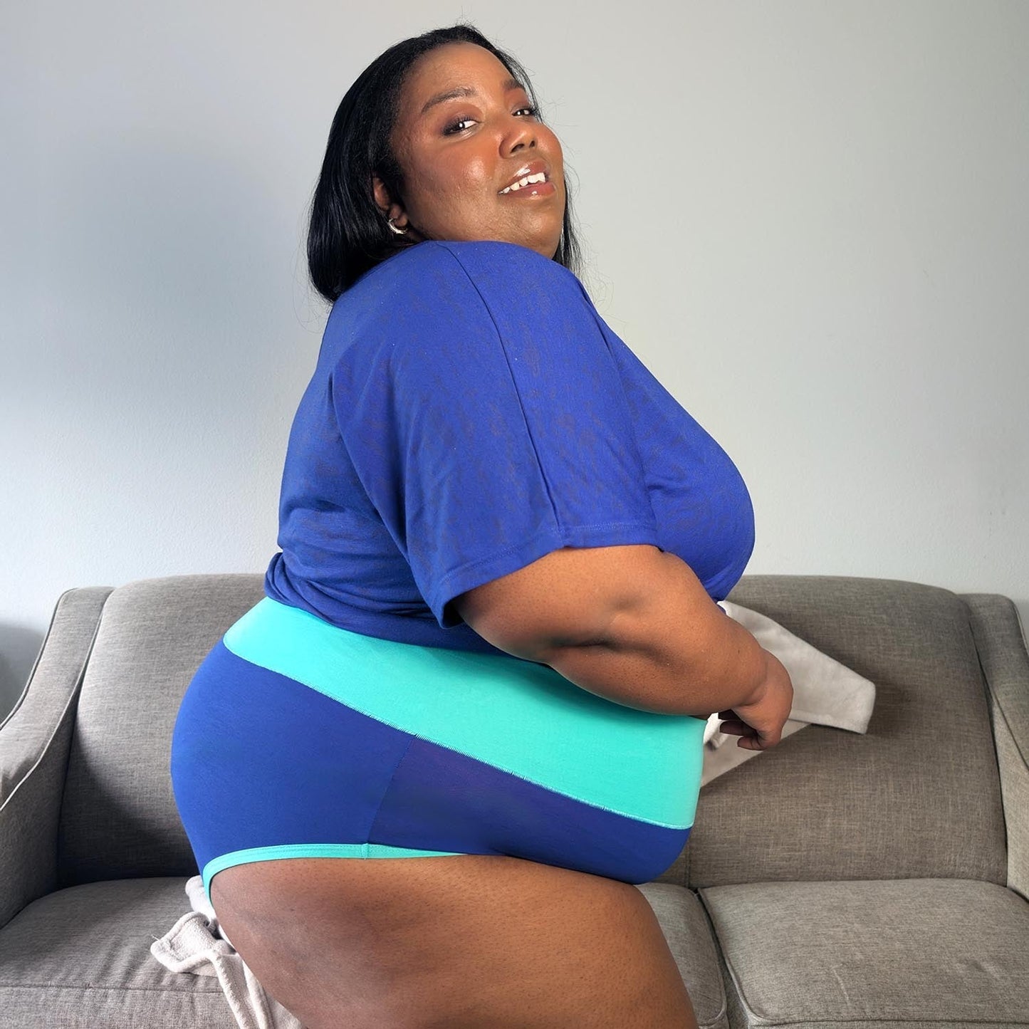 Organic Cotton Full Brief Duo Knickers - Arabesque & Mint