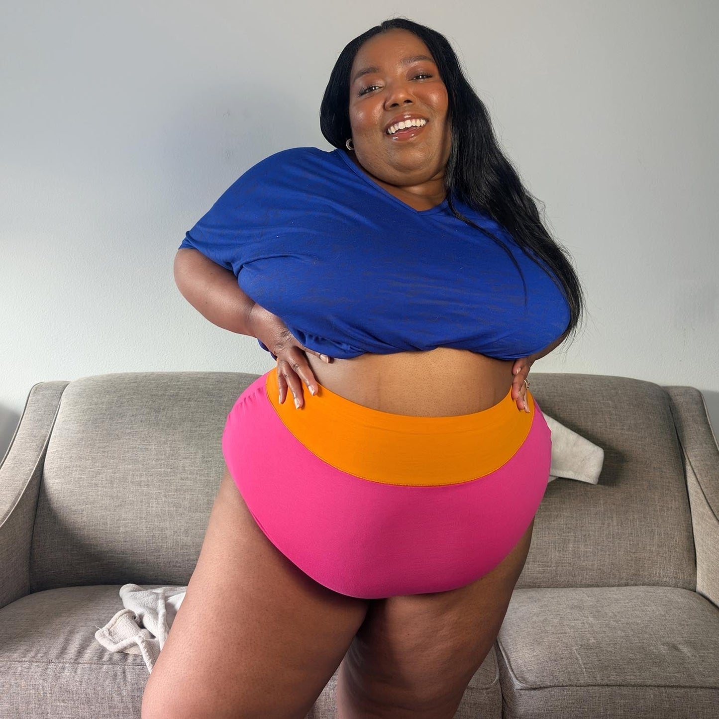 Organic Cotton Super High Waist Duo Knickers - Barbara & Papaya