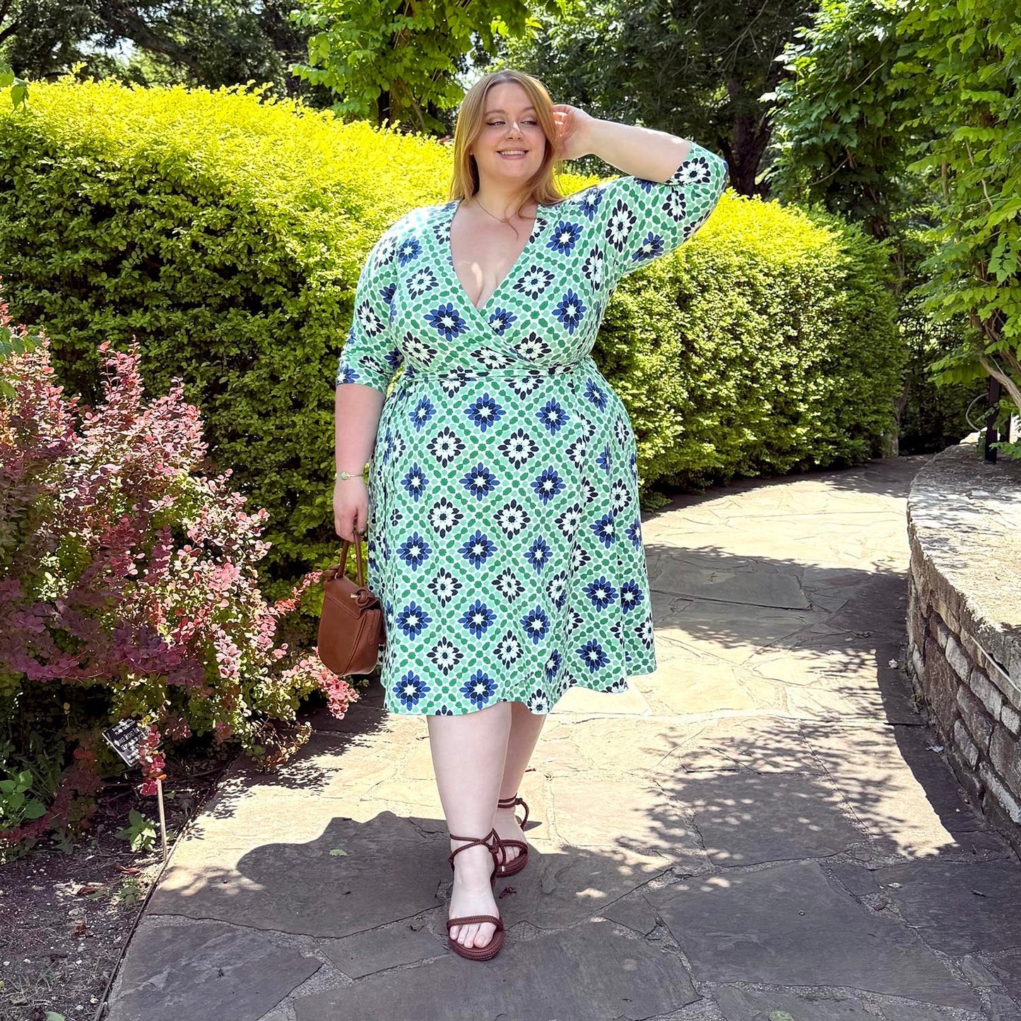 Wrap Dress - Blue Pearl