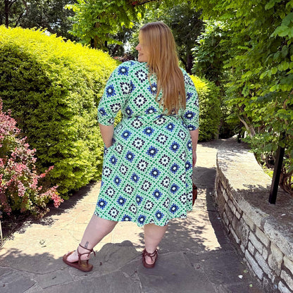 Wrap Dress - Blue Pearl