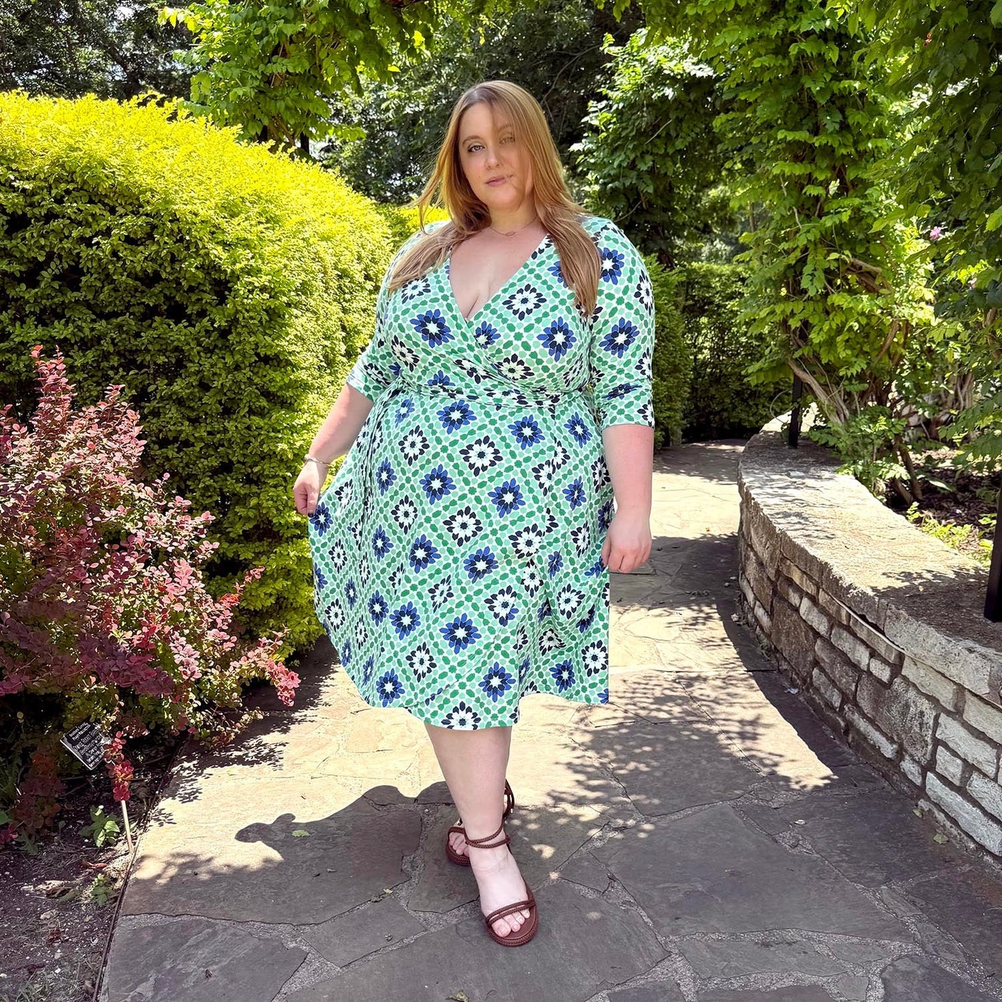 Wrap Dress - Blue Pearl