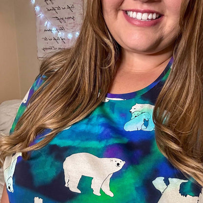 Organic Cotton Long Nightdress - Polar Bears