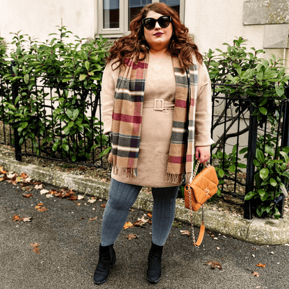 Grannies Cable Knit Wool Tights V2 - Slate