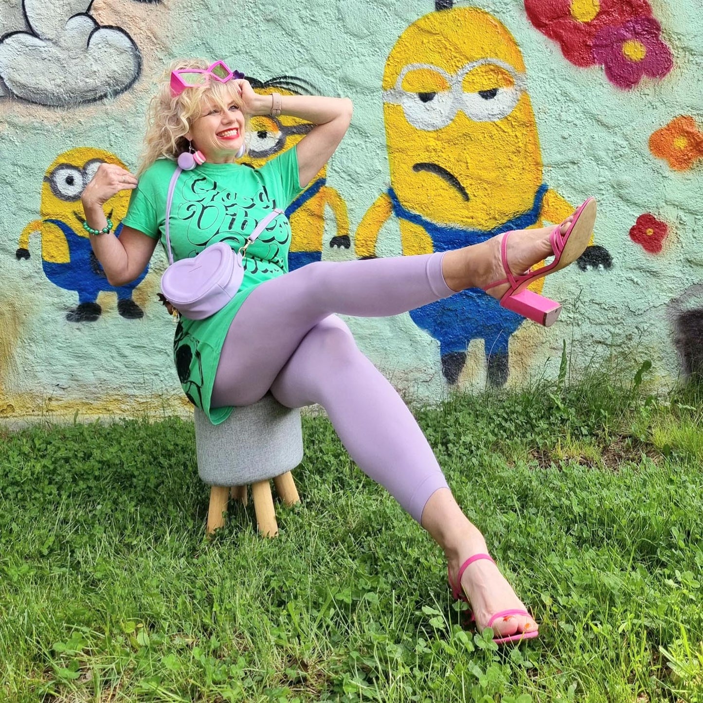 Footless Tights - Cassis de Violet