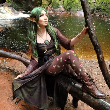 Pattern Tights - Toadstool