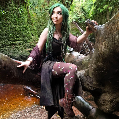 Pattern Tights - Toadstool