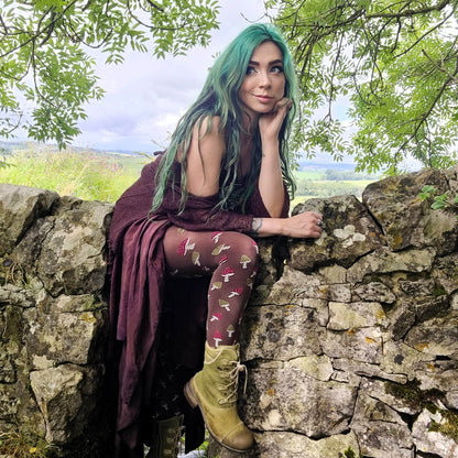 Pattern Tights - Toadstool