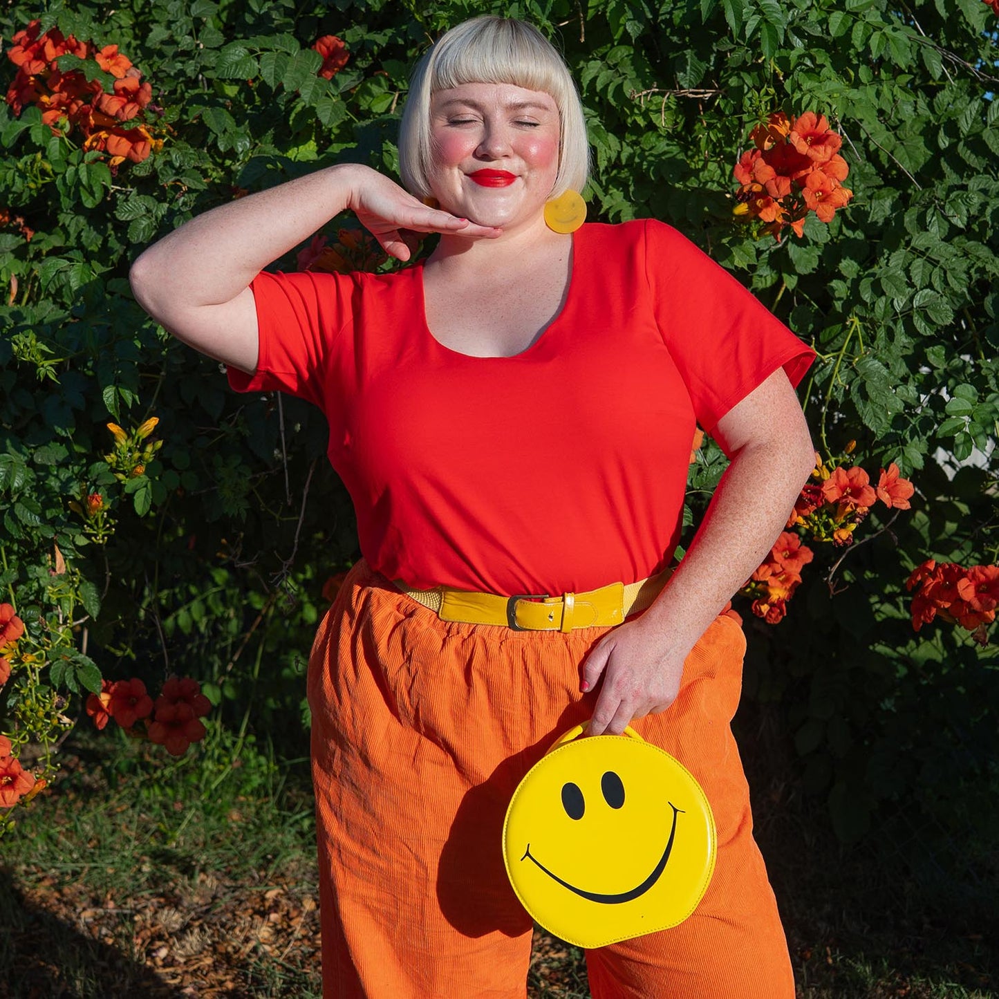 Short Sleeve Cotton Bodysuit - Sangria