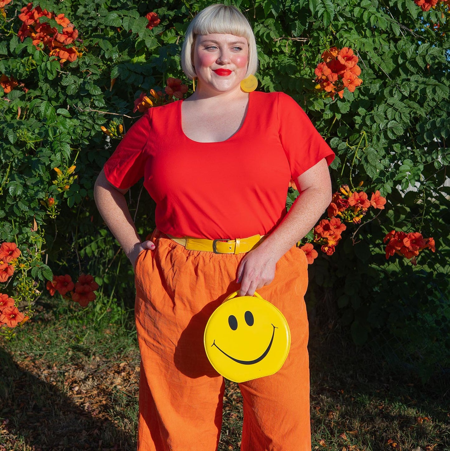 Short Sleeve Cotton Bodysuit - Sangria