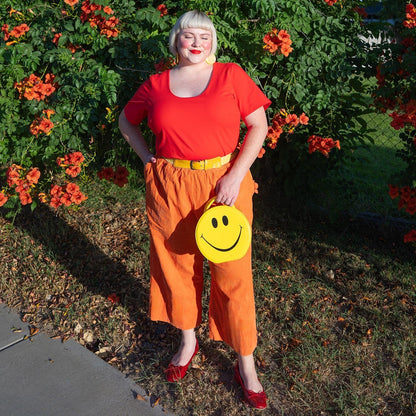 Short Sleeve Cotton Bodysuit - Sangria