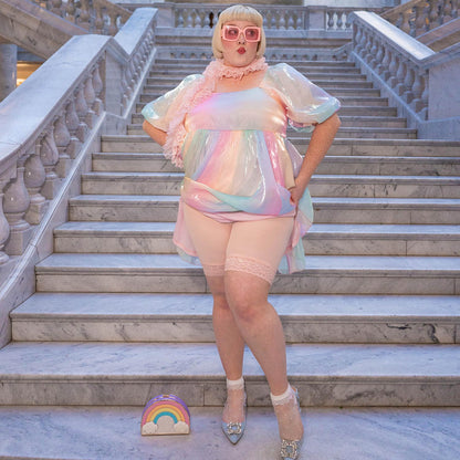 Lace Stay Cool Chub Rub Shorts - Ballet Pink