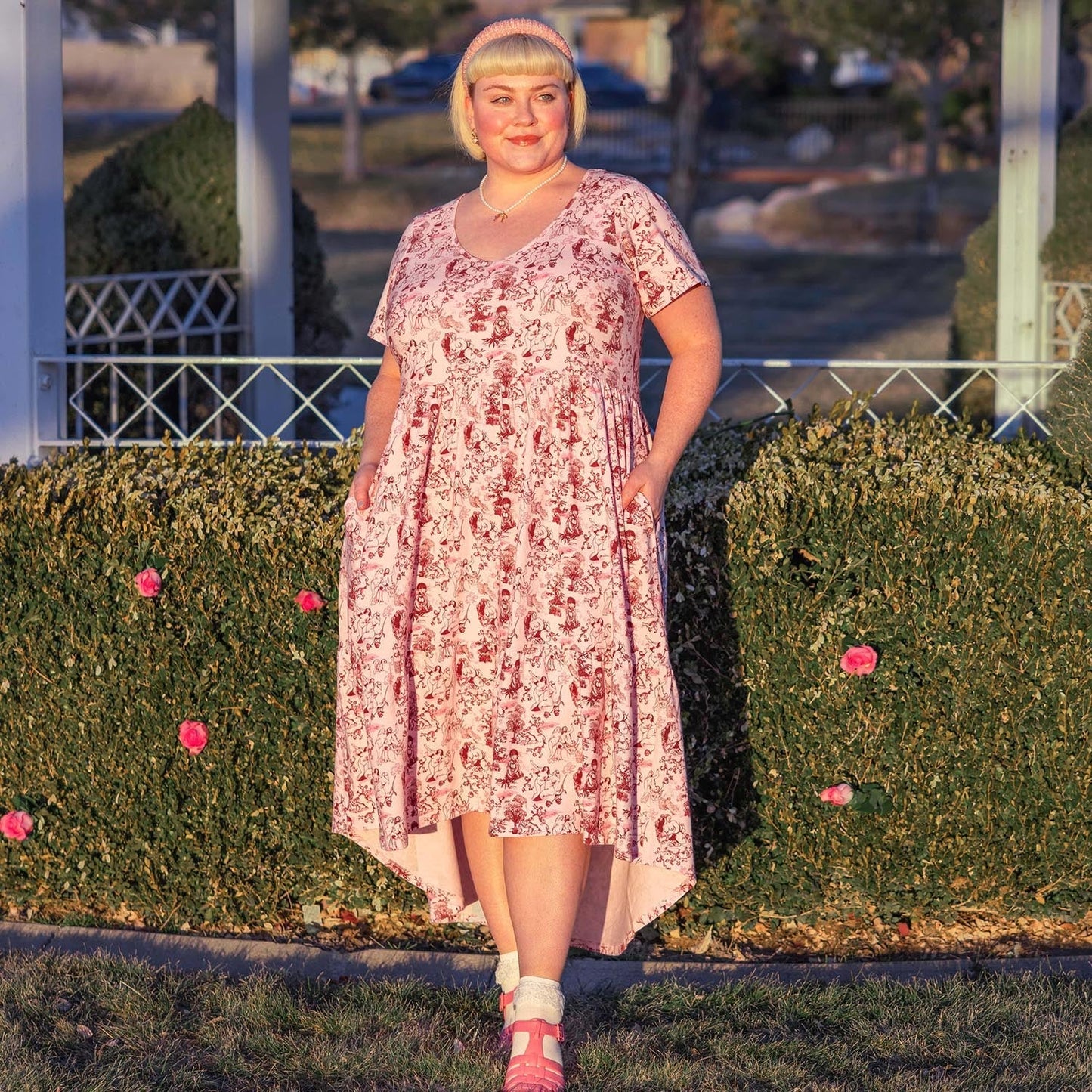 Tiered Dress - Passion au Jardin - L'Amour Rose