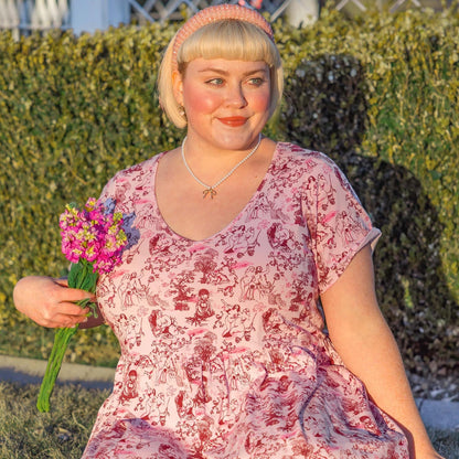 Tiered Dress - Passion au Jardin - L'Amour Rose