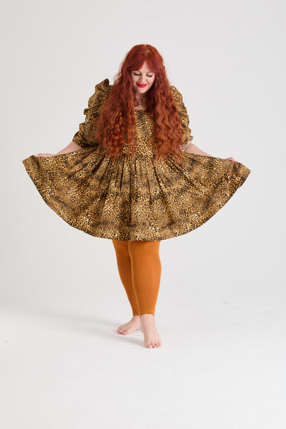 Footless Tights - Toffee Apple