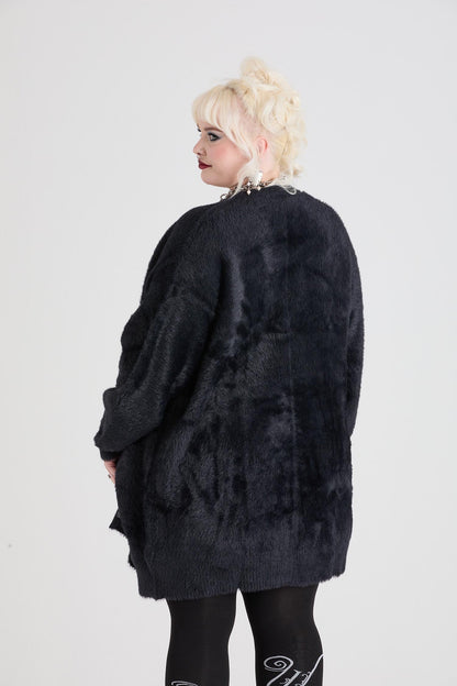 Fluffy Cardigan - Black