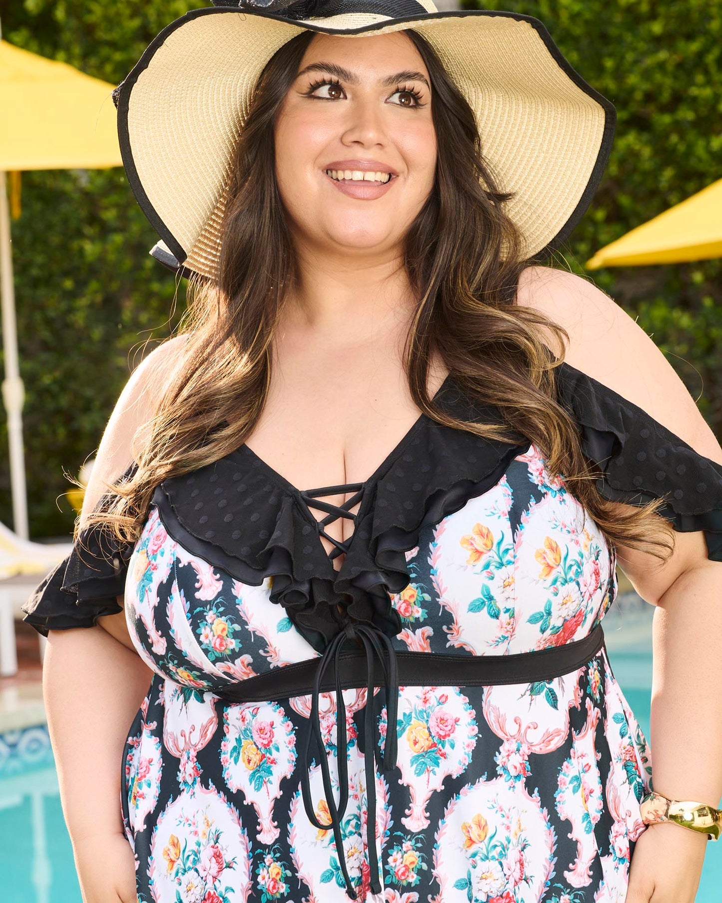 Midnight Doll Swim Dress - Black