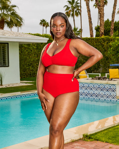 Tidelands Bikini Top - Red