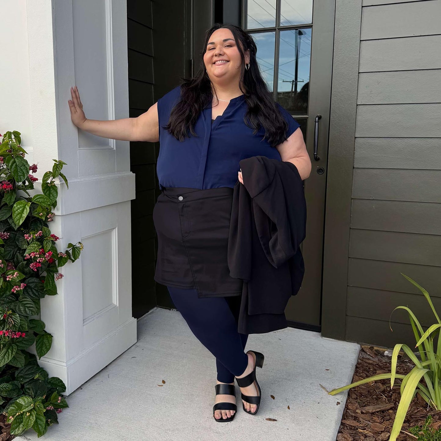 Footless Tights - Navy