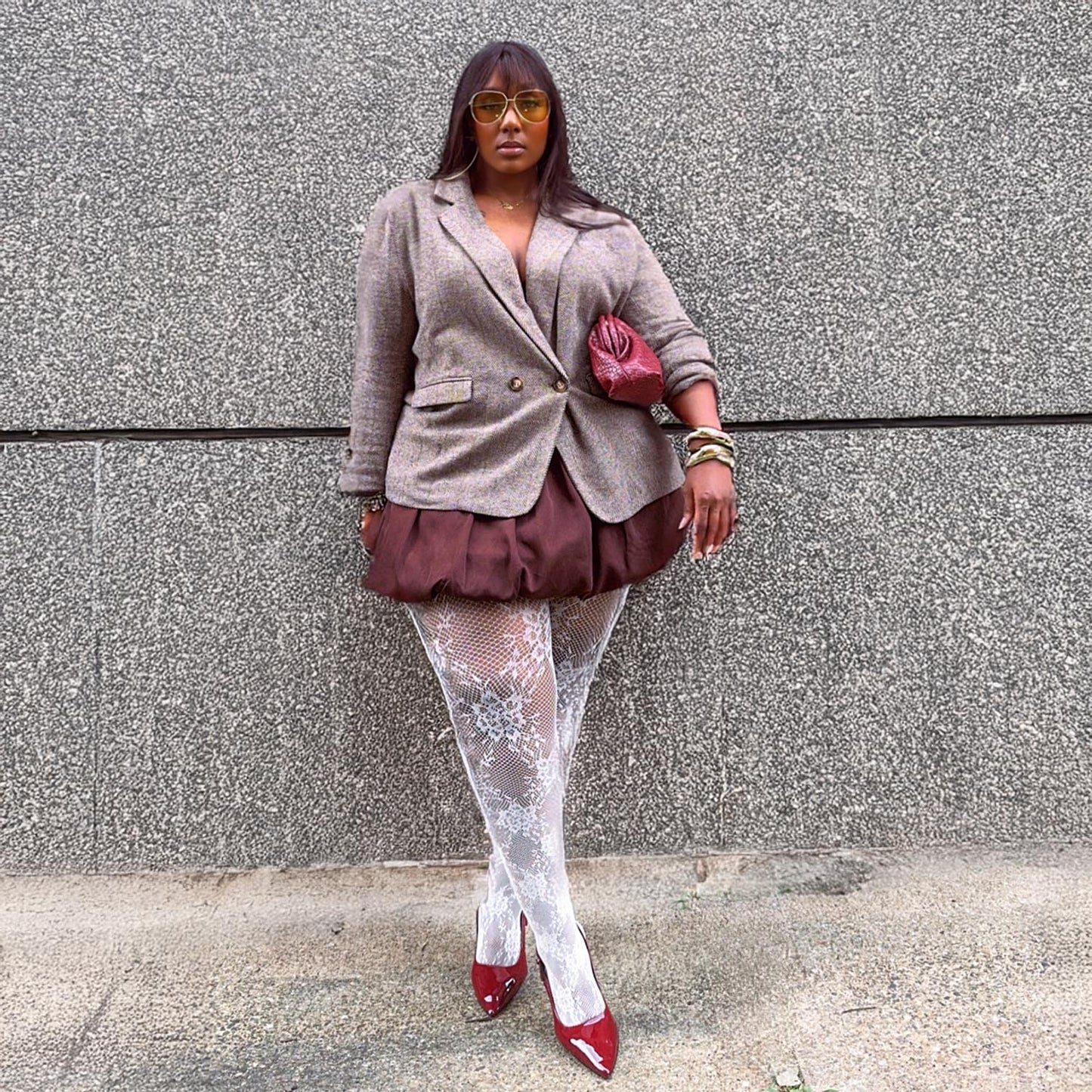 Hot Patootie Fishnets - Ivory