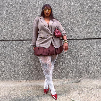 Hot Patootie Fishnets - Ivory