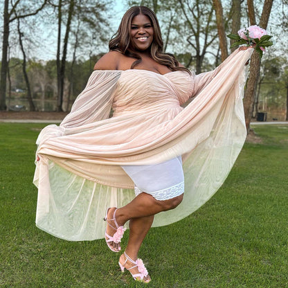 Lace Stay Cool Chub Rub Shorts - White