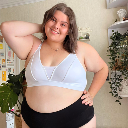 Everyday Ribbed Bra - White