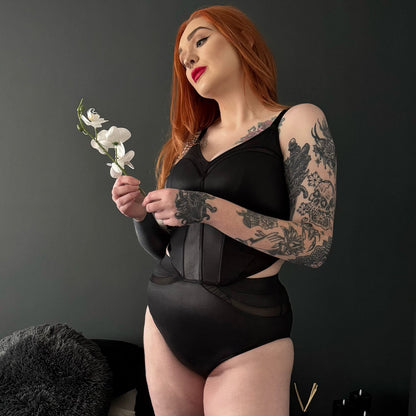 Siren Faux Leather Bustier