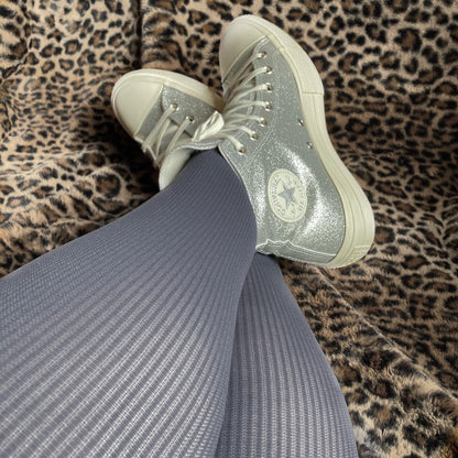 Ionic Ribbed Tights - Slate