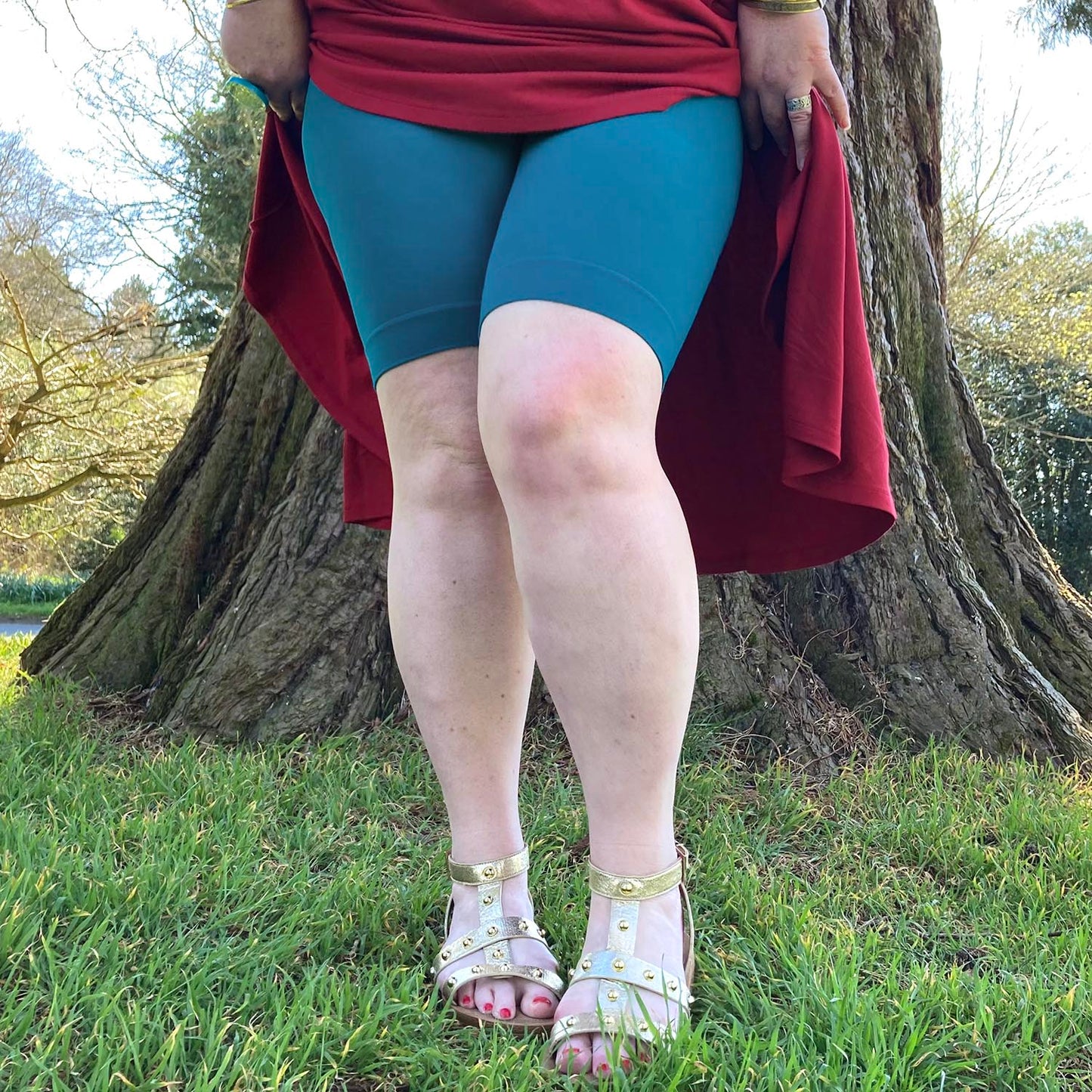 Stay Cool Chub Rub Shorts - Petrol Blue