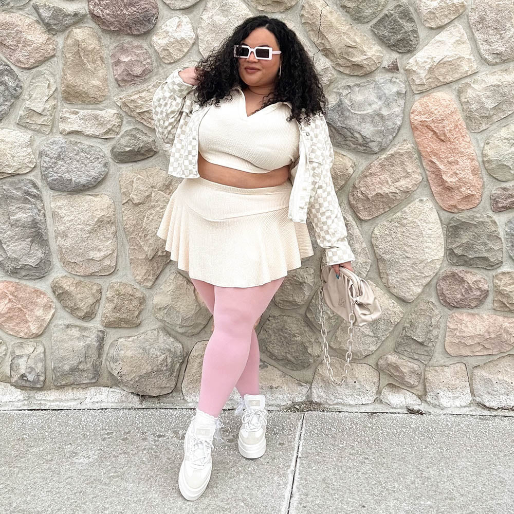 80 Denier Tights - Pétale de Rose