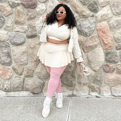 80 Denier Tights - Pétale de Rose