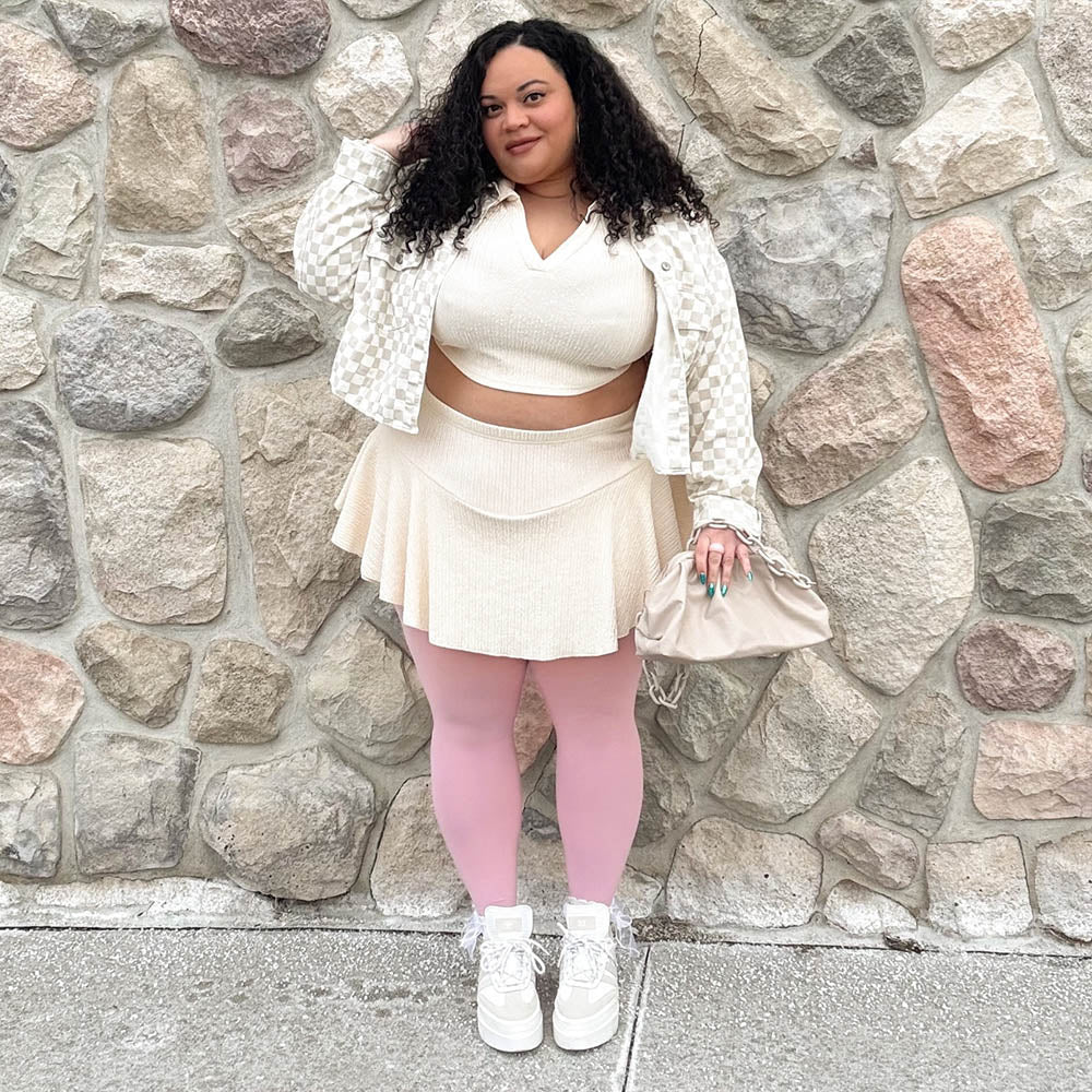 80 Denier Tights - Pétale de Rose