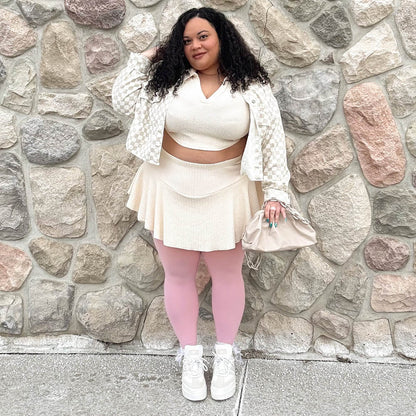 80 Denier Tights - Pétale de Rose