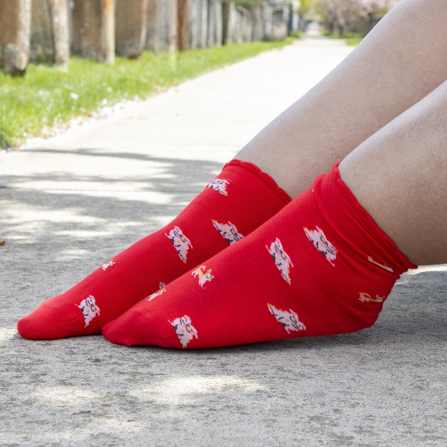 Bamboo Ankle Socks - Woof