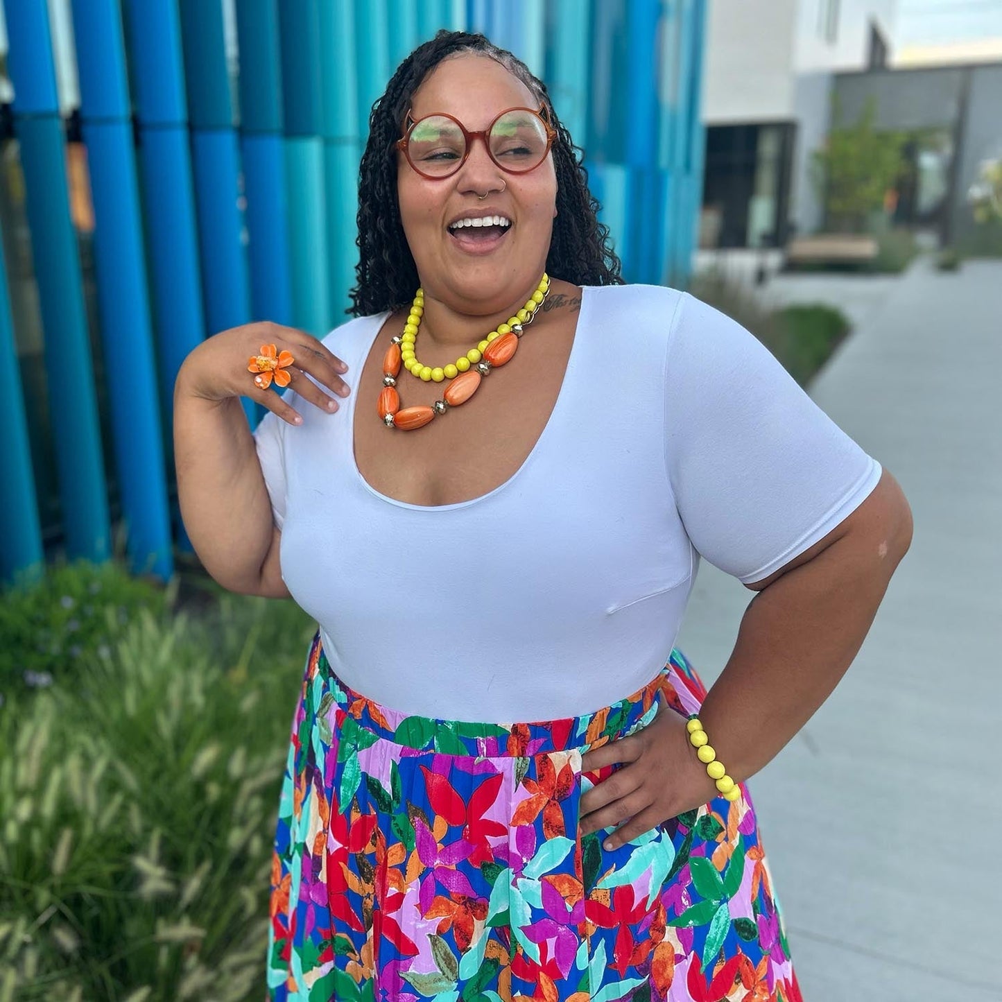 Short Sleeve Cotton Bodysuit - White