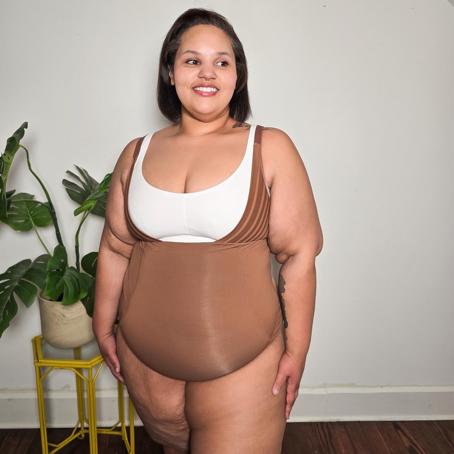 Smoothwear Open Bust Bodysuit - Opulent