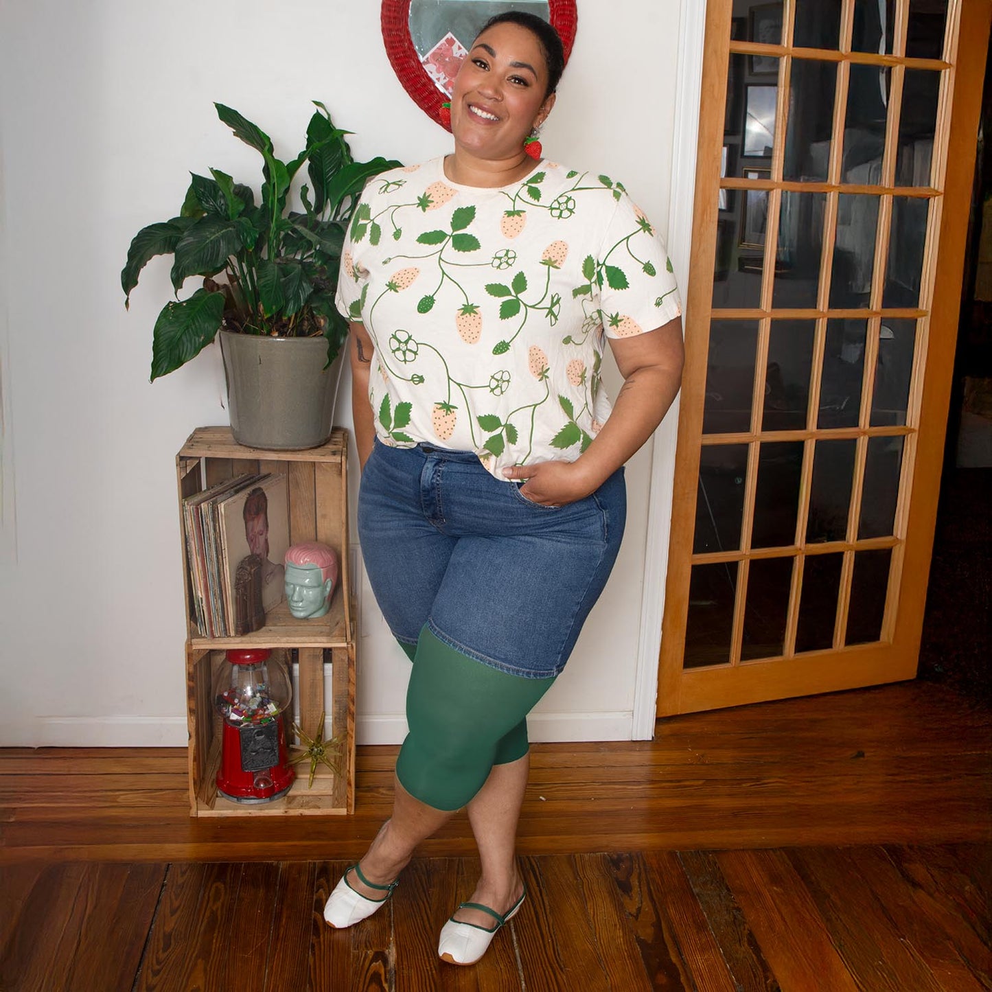 Stay Cool Capri Tights - Foliage