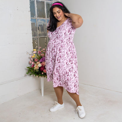 Tiered Dress - Passion au Jardin - L'Amour Rose