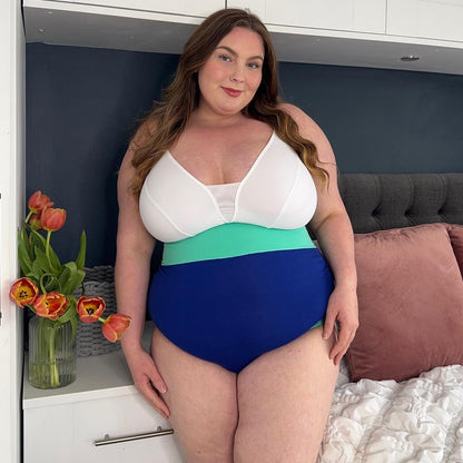 Organic Cotton Super High Waist Duo Knickers - Arabesque & Mint