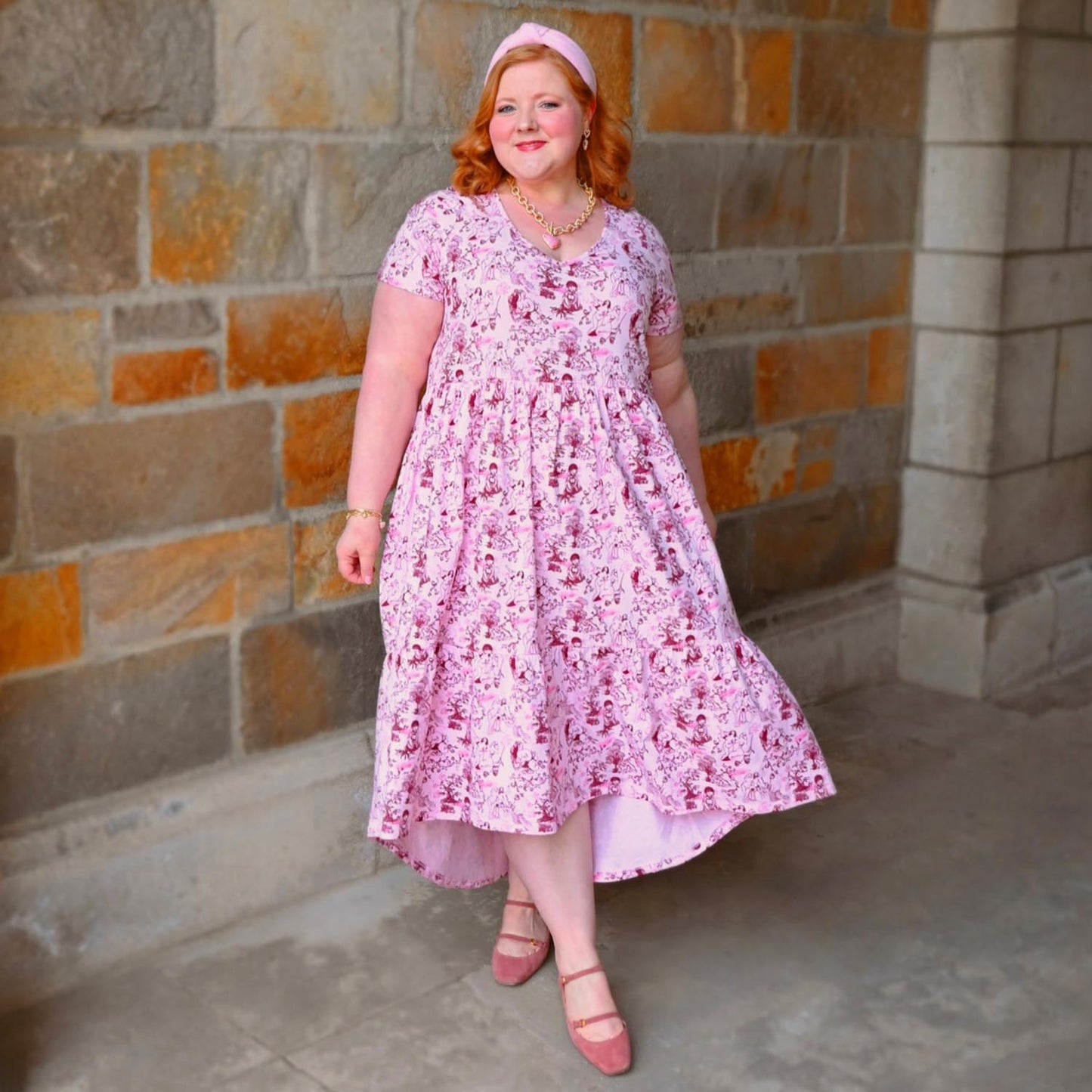 Tiered Dress - Passion au Jardin - L'Amour Rose