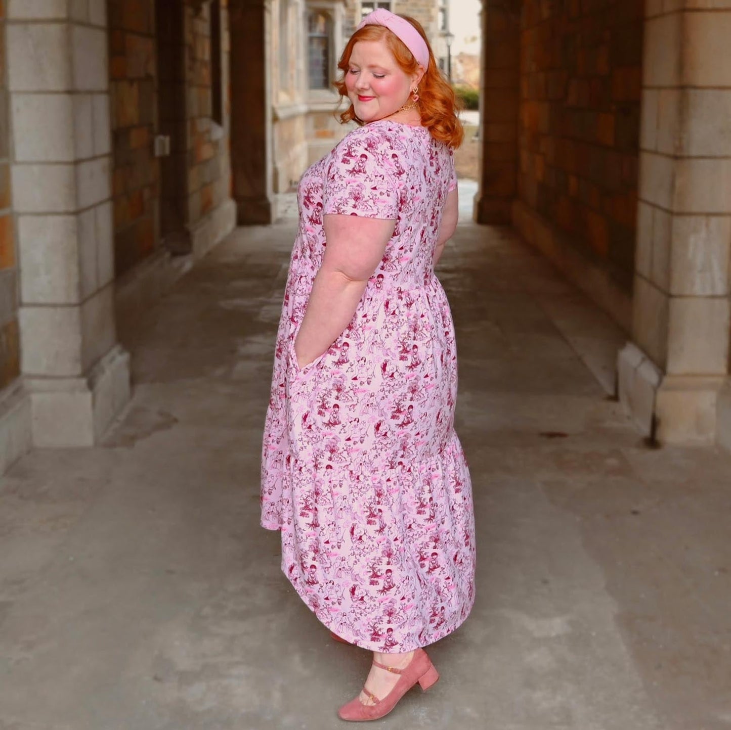 Tiered Dress - Passion au Jardin - L'Amour Rose