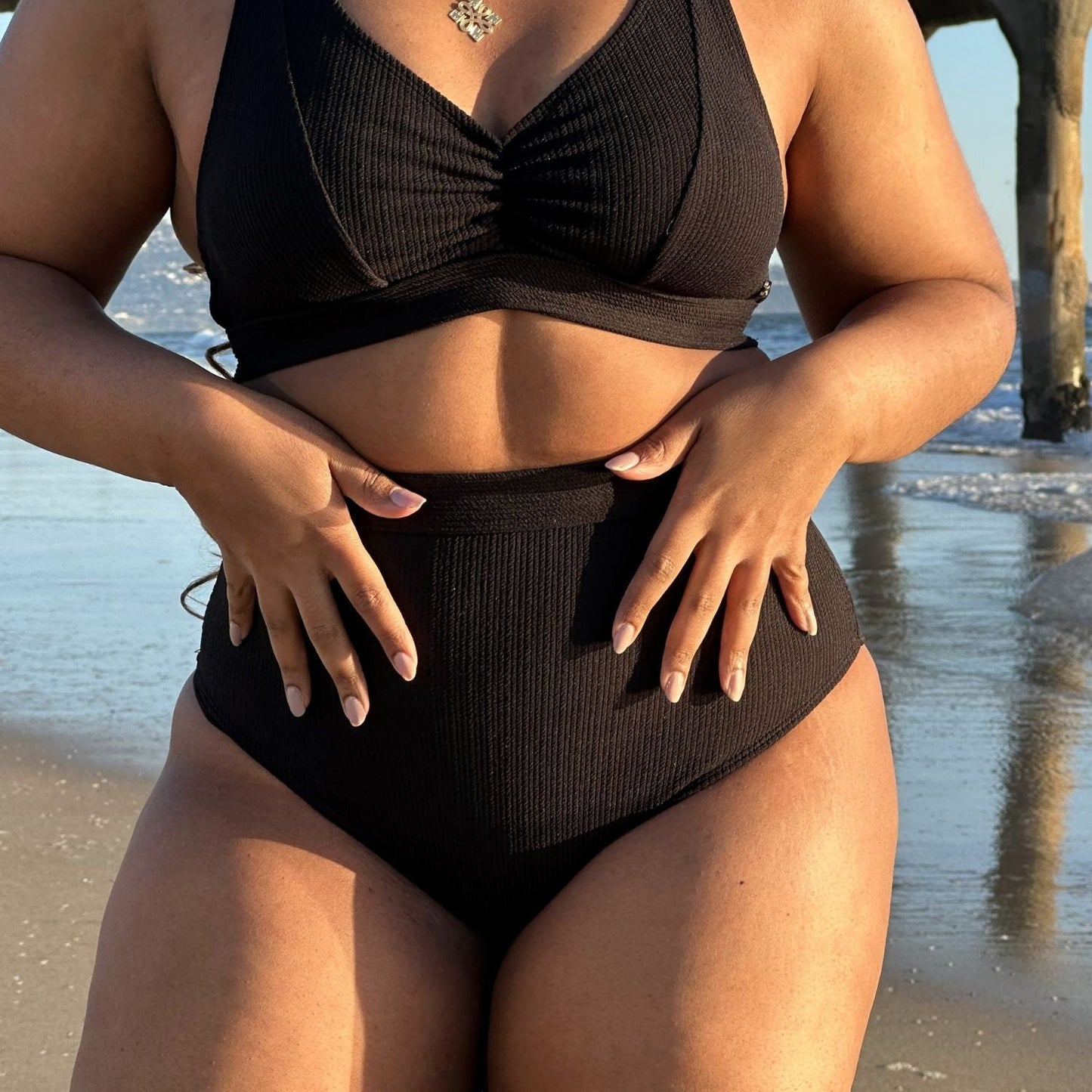 Tidelands Bikini Top - Black