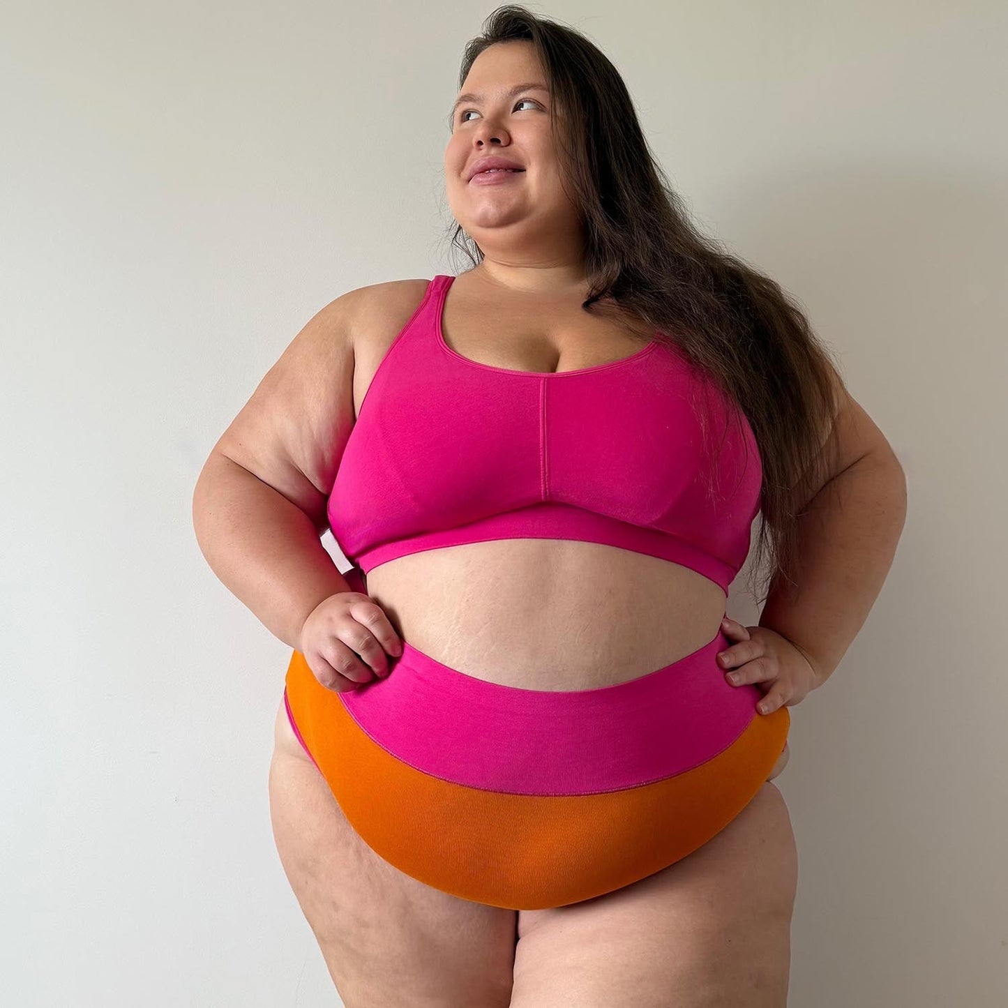 Organic Cotton Full Brief Duo Knickers - Papaya & Barbara