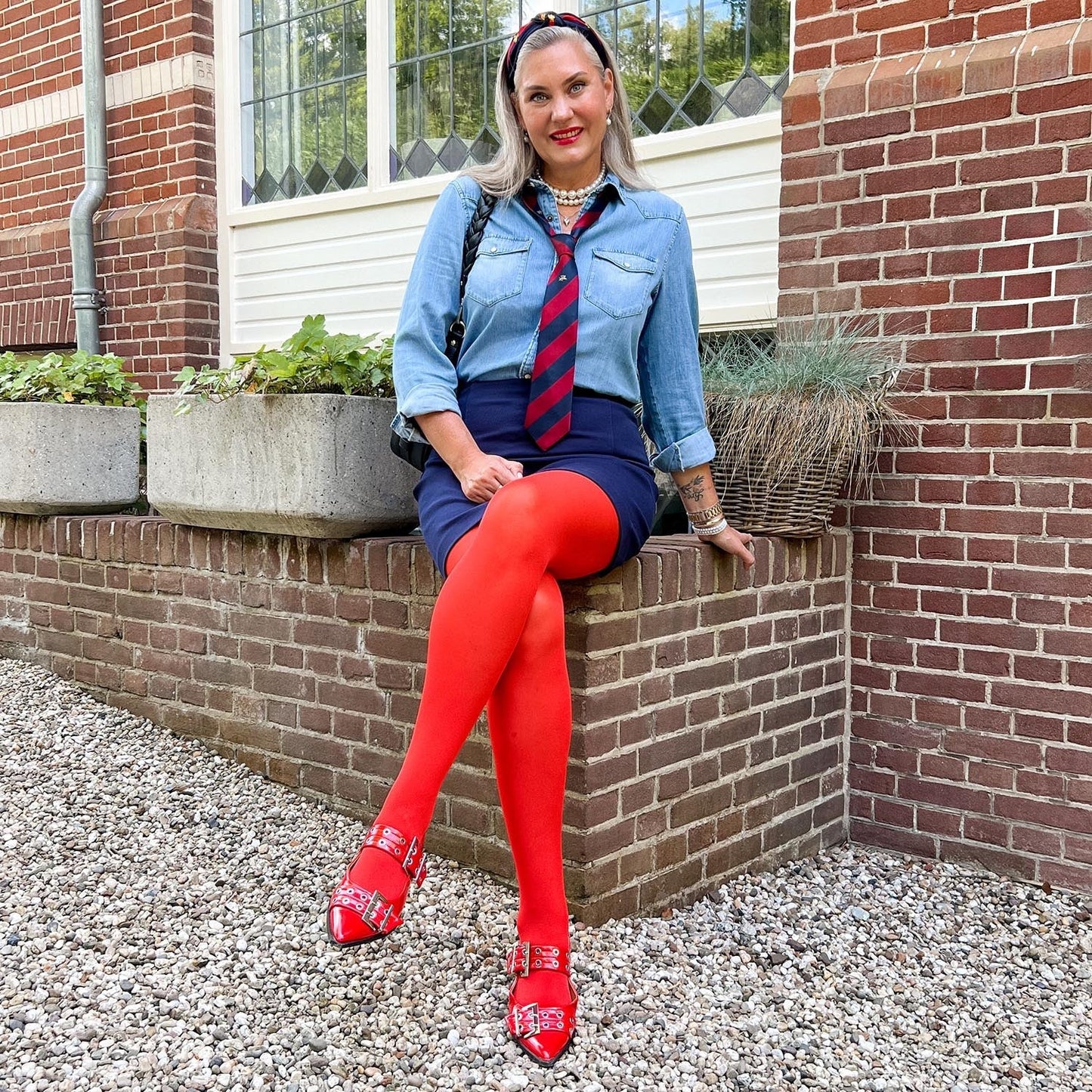 50 Denier Tights - Sangria