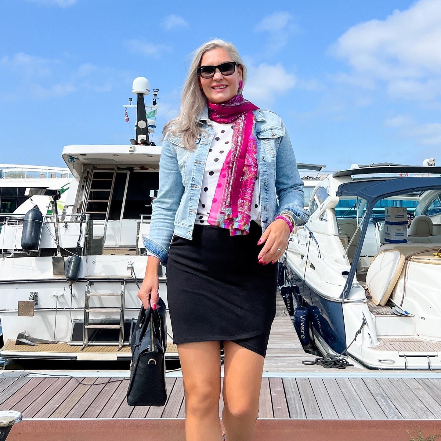 Tulip Mini Skirt - Black