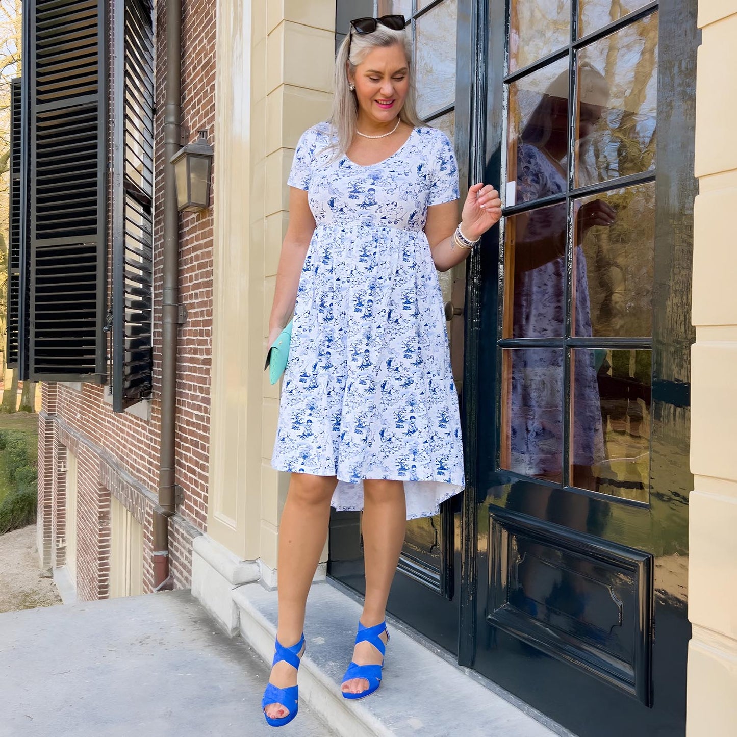 Tiered Dress - Passion au Jardin - L'Amour Bleu