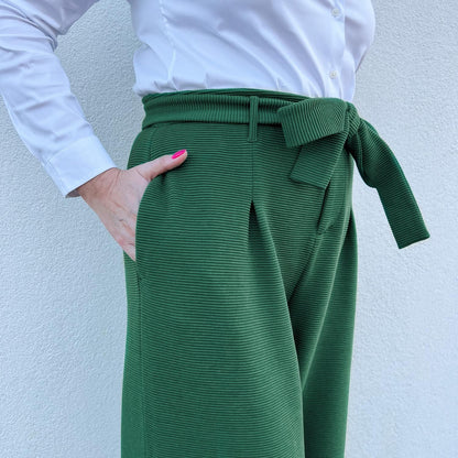 Ottoman Wide Leg Tailored Trousers  - Petit Pois
